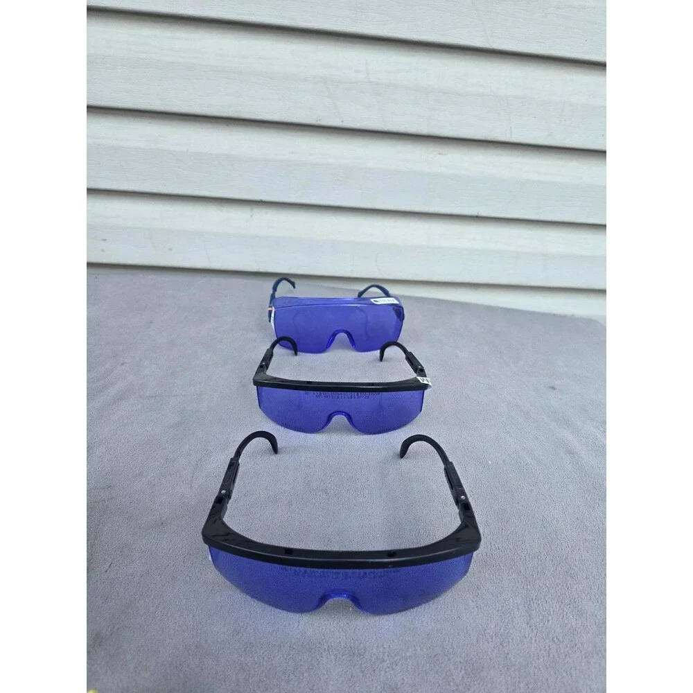 Lot of 3 Purple Laser Safety Glasses Sperian Honeywell OD 5.2 592-596nm